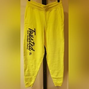 Twisted Neon Yellow Mood Movement Lifestyle Adult Unisex Joggers Sweatpants